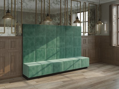 Square panel bench