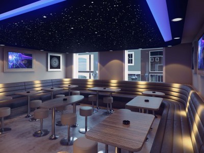 Kruidentuin Coffeeshop - Nijmegen, Netherlans - 3D render